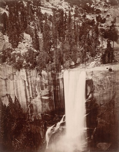 Pi-Wi-Ack (Doccia di stelle), Cascata Vernal, 400 piedi, Valle di Yosemite da Eadweard Muybridge